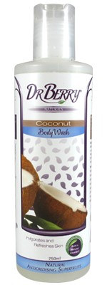 Dr Berry Naturals – Kokosový sprchový gel – 250 ml