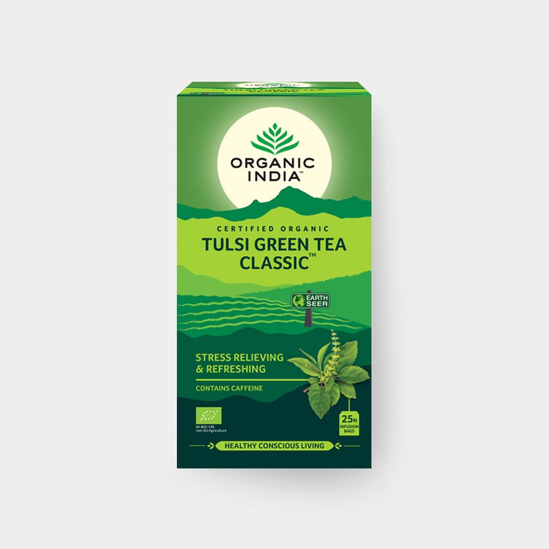 Tulsi se zeleným čajem BIO, 25 sáčky - Bio - Organic India - AKCE