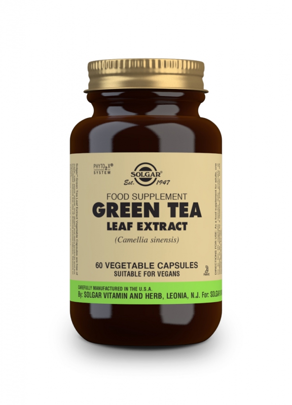 Solgar Green tea – Zelený čaj 60 cps - Datum minimální spotřeby 1/2024