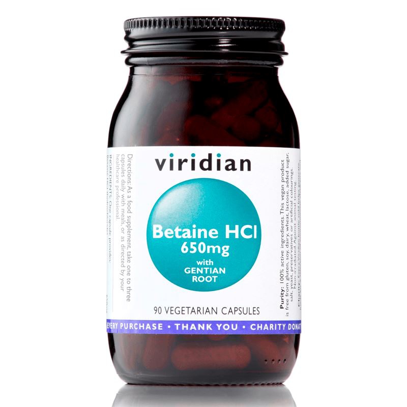 Viridian - Betaine HCL 90 kapslí