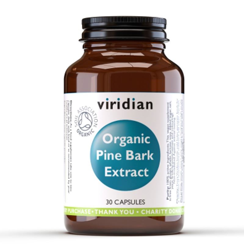 Viridian - Pine Bark Extract 30 kapslí Organic - AKCE