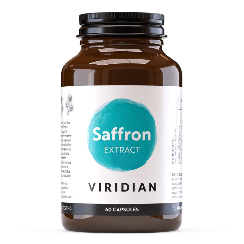 Viridian - Saffron Extract 60 kapslí - šafrán a měsíček lékařský - AKCE
