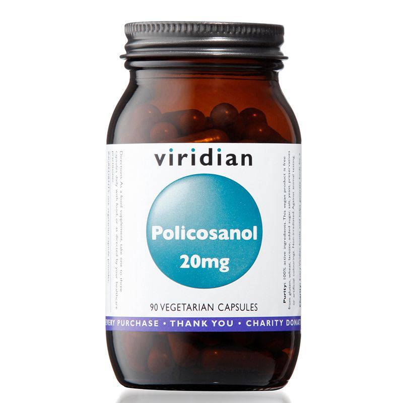 Viridian - Policosanol 20mg 90 kapslí - AKCE