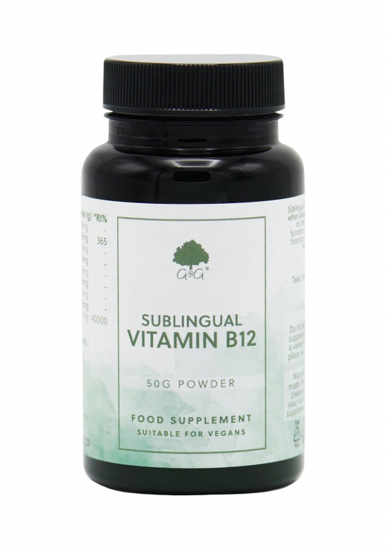 G&G Vitamins - Sublingvální VITAMÍN B12 (metylkobalamin) - 50g prášek