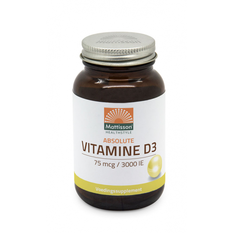 Mattisson Vitamin D3 75 mcg 3000IU  - 240 kapslí