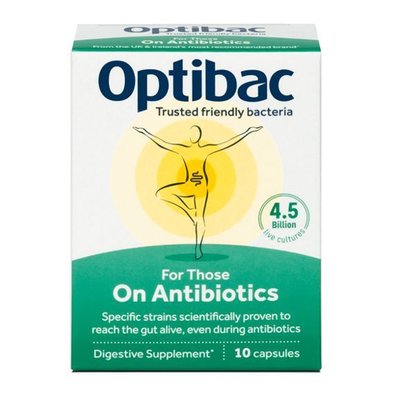 OPTIBAC On Antibiotics 10 kapslí - Probiotika při antibiotikách