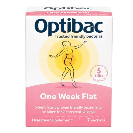 OPTIBAC One Week Flat 7 x 1,5g sáček -  Probiotika při nadýmání a PMS