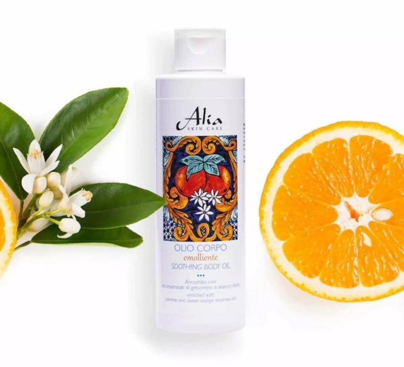 Alia Zklidňující tělový olej – jasmín, sladký pomeranč  - 200 ml