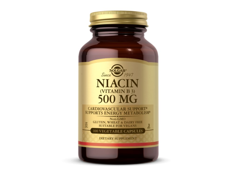 Solgar Niacin 500 mg - 100 kapslí