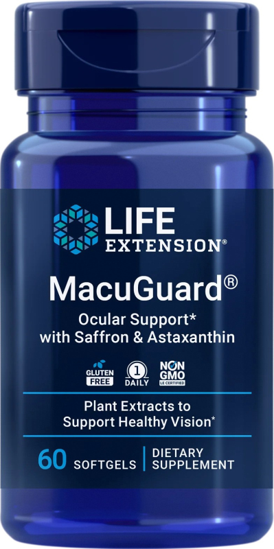 Life Extension MacuGuard® Ocular Support with Astaxanthin - 60 softgel kapslí