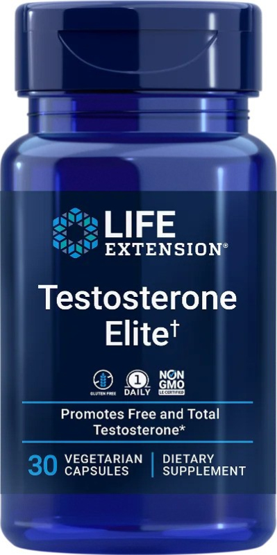 Life Extension Testosterone Elite, 30 rostlinných kapslí