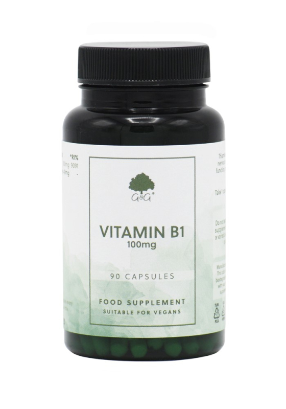 G&G Vitamins - Vitamin B1 Thiamin HCL 100 mg - 90 kapslí