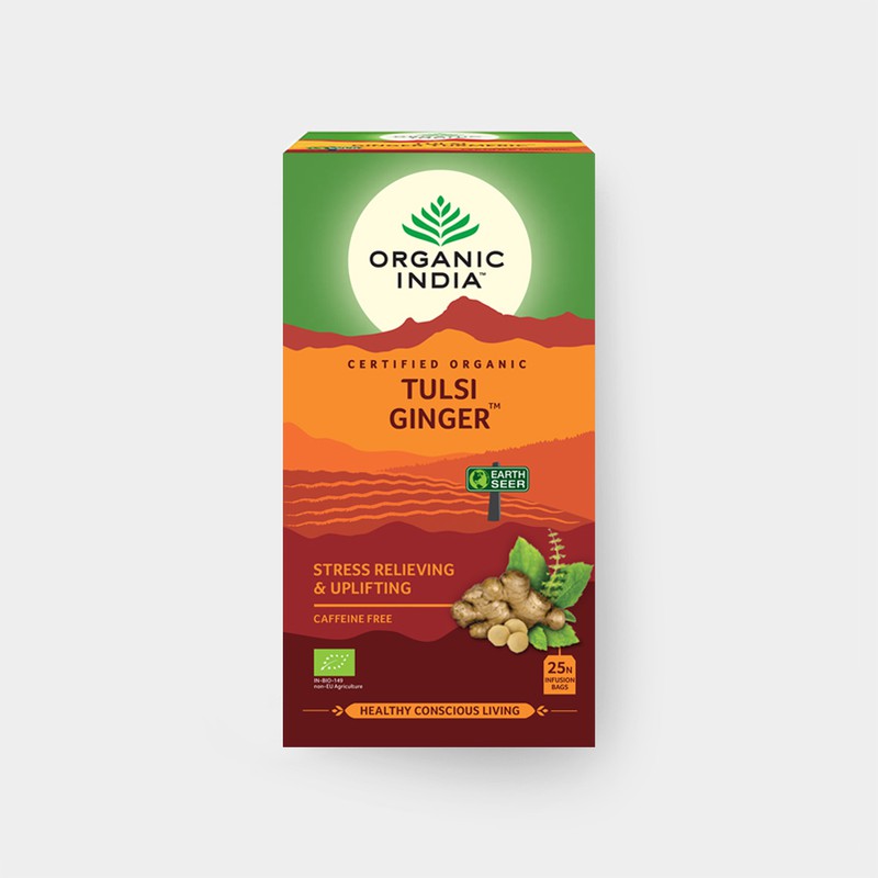 Tulsi Ginger BIO, 25 sáčky - Bio - Organic India