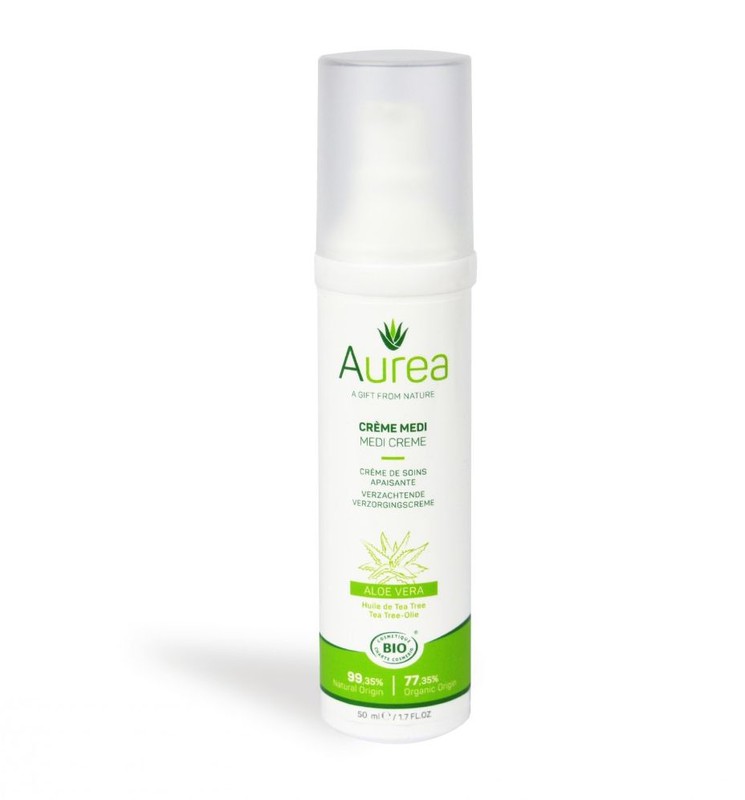 Aurea BIO Mediciální krém Aloe Vera/Tea Tree na podrážděnou pokožku 50ml