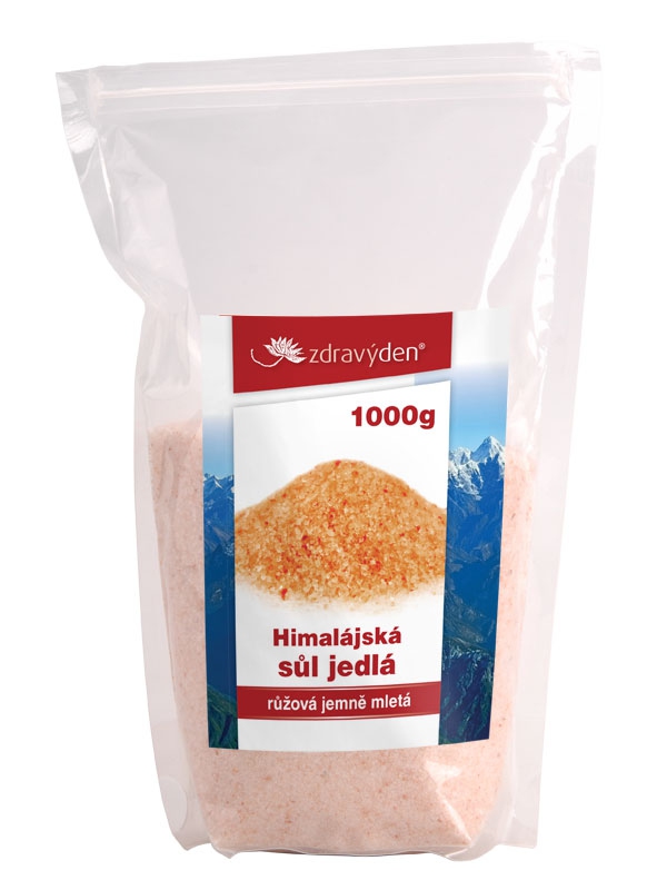 Sůl himalájská jedlá růžová jemně mletá 1000g