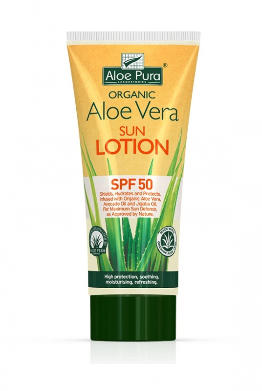 Organic Aloe Pura Aloe Vera Sun Lotion SPF50 - 200ml