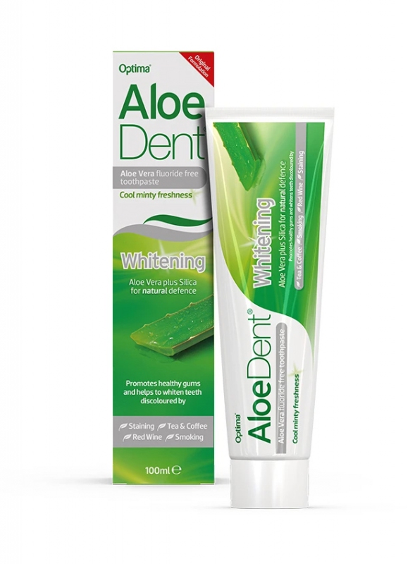 AloeDent - Bělící zubní pasta bez fluoridu - 100ml