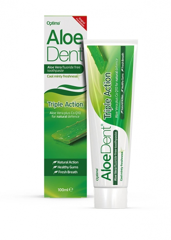 AloeDent - Zubní pasta bez fluoridu s trojitým účinkem - 100ml