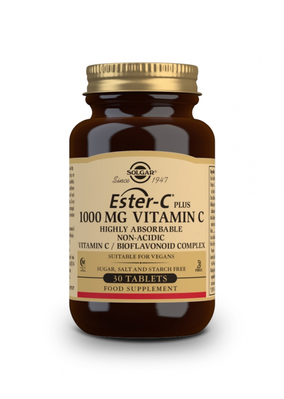 Solgar Vitamín C - Ester-C Plus 1000 mg 30 tbl - Datum minimální spotřeby 10/2023