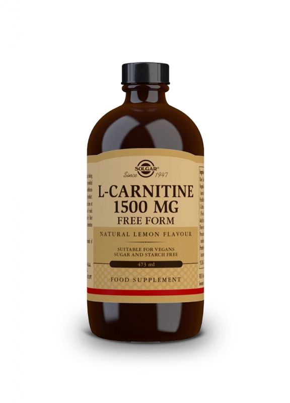 Solgar L-karnitin 1500 mg – tekutý s přírodní citrónovou příchutí 473 ml