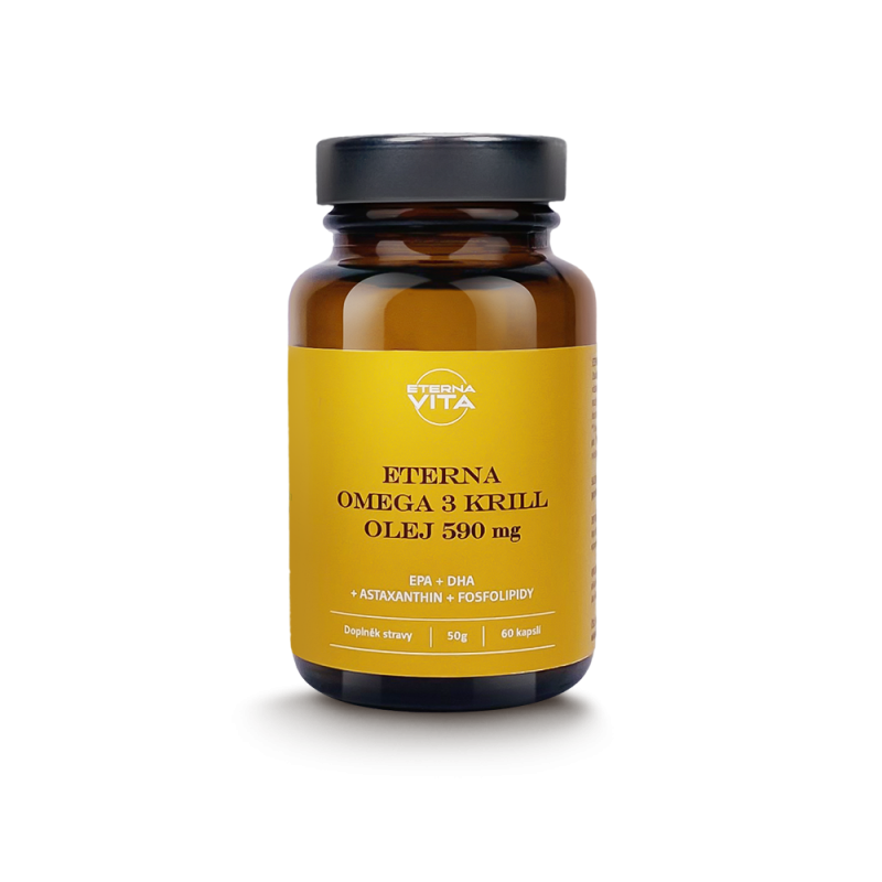 ETERNA Omega 3 Krill olej 590 mg 60 cps. - Datum minimální spotřeby konec 6/23