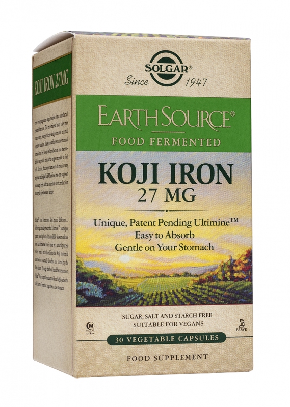 Solgar Koji Iron 27 mg 30 cps
