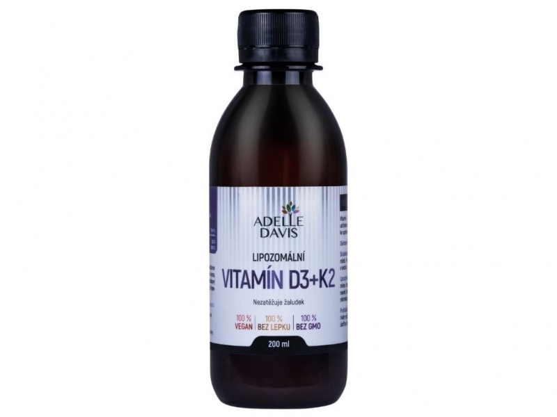 Adelle davis - Lipozomální Vitamín D3+K2 200ml