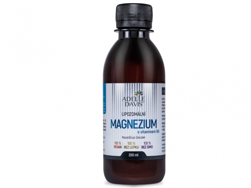 Adelle Davis - Lipozomální Magnezium s vitamínem B6 200ml