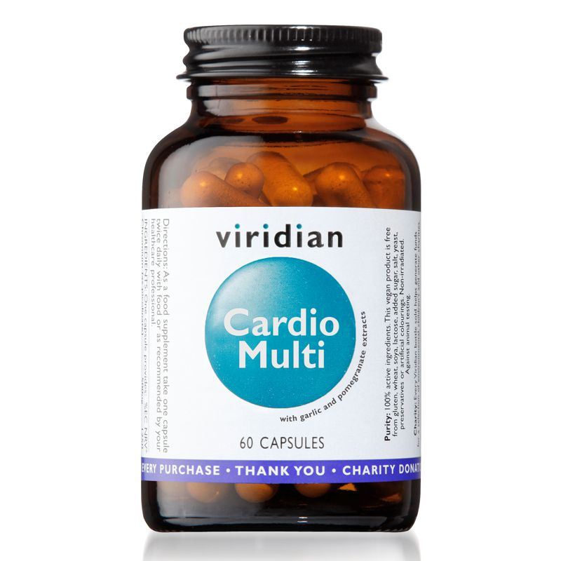 Viridian - Cardio Multi 60 kapslí - Multivitamín pro srdce