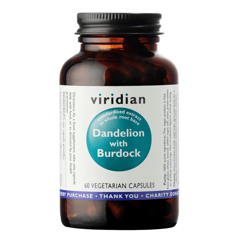 Viridian Dandelion with Burdock 60 kapslí