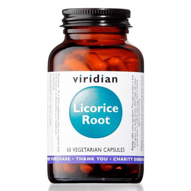 Viridian Licorice Root 60 kapslí - Lékořice