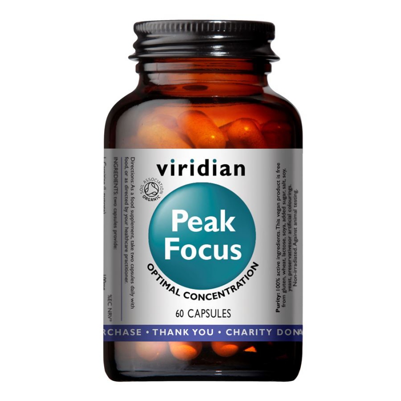 Viridian Peak Focus 60 kapslí Organic