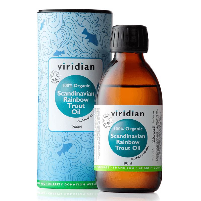 Viridian - Scandinavian Rainbow Trout Oil 200ml Organic - BIO rybí tuk