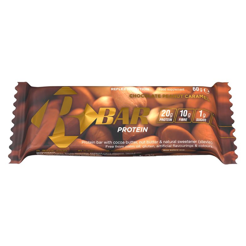 Reflex R-Bar Protein 60g (Proteinová tyčinka) - čokoláda-oříšek s karamelem