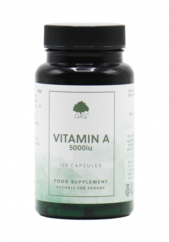 G&G Vitamins - VITAMÍN A (retinol) 5000 iu - 120 kapslí