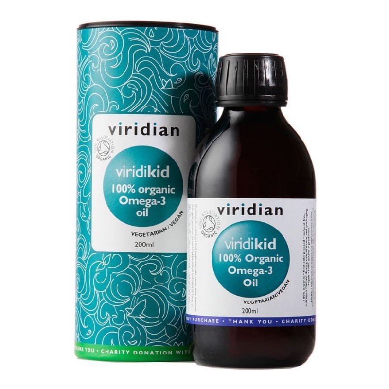 Viridian - Viridikid Omega 3 Oil 200ml Organic (Bio Omega 3 olej pro děti)