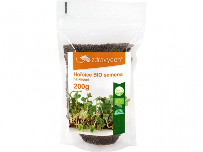 Hořčice BIO - semena na klíčení 200g