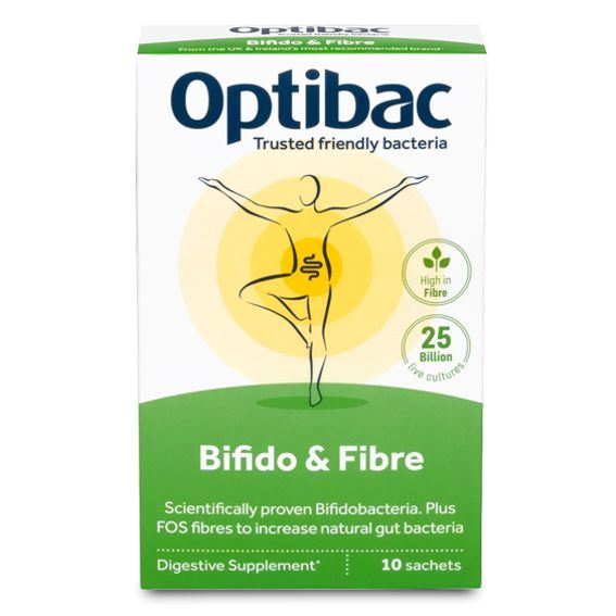 Optibac Bifido & Fibre 10 x 6g sáček - Probiotika při zácpě) 10 x 6g sáček