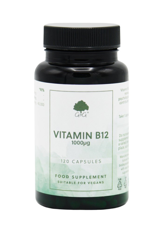 G&G Vitamins - VITAMÍN  B12 (metylkobalamin) 1000mcg - 120 kapslí