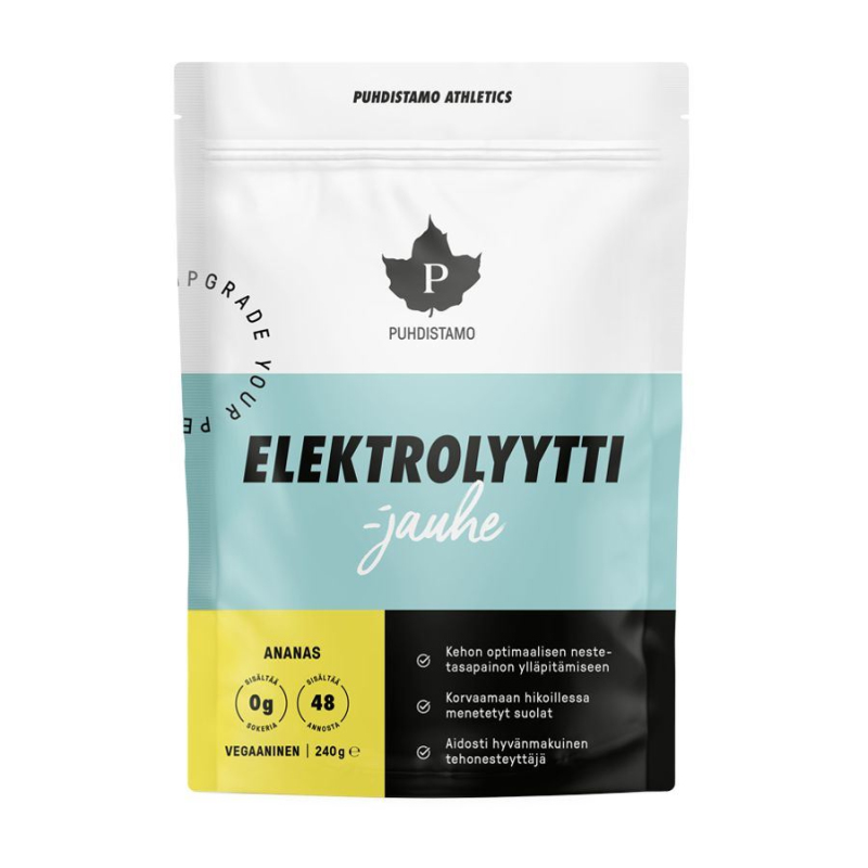Puhdistamo Electrolyte Powder 240g - ananas - elektrolyty