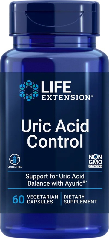 Life Extension Uric Acid Control - 60 rostlinných kapslí