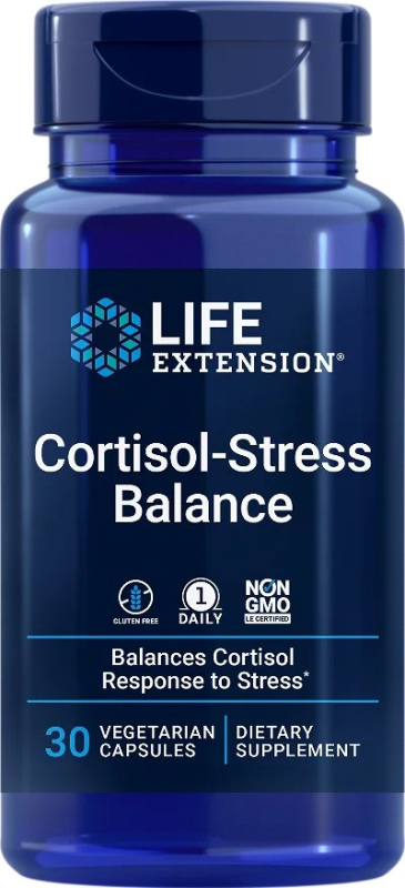 Life Extension Cortisol-Stress Balance - 30 rostlinných kapslí