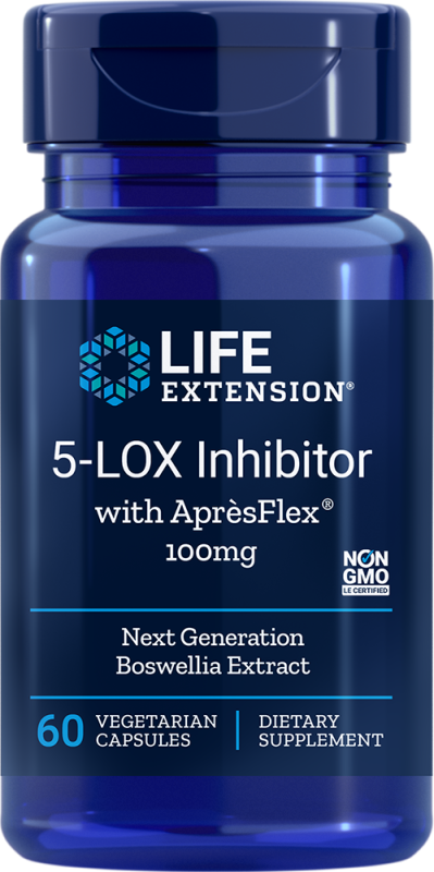 Life Extension 5-LOX Inhibitor with AprèsFlex®, 100 mg, 60 rostlinných kapslí