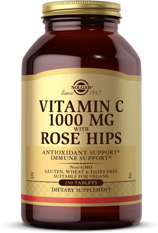 Solgar Vitamín C 1000 mg se šípky - 250 tablet