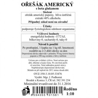 Ořešák americký + betaglukan