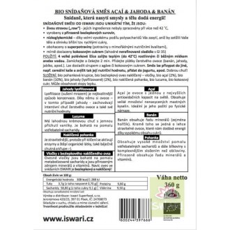 Snídaňová směs ACAÍ-JAHODA-BANÁN 800g