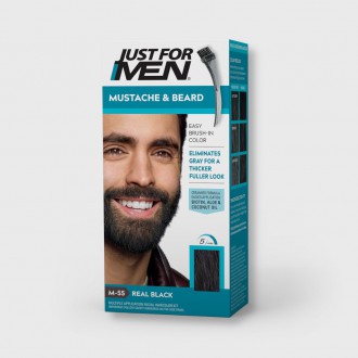 Tónovací gel na vousy JUST for MEN černý