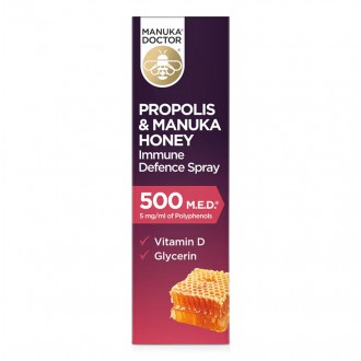 Manuka Doctor Vitamin D sprej s manukovým medem a propolisem 500 M.E.D. 20 ml