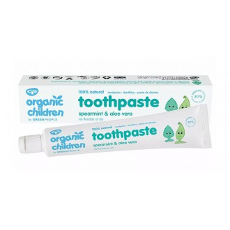 Green People BIO dětská zubní pasta Spearmint & Aloe Vera 50ml