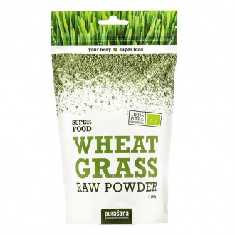 Purasana Zelená pšenice - Wheat Grass Powder BIO 200g - Expirace 30.4.2024